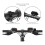 Front and Rear Bicycle Turn Signal Kit with Wireless Remote Control (Black) - 1