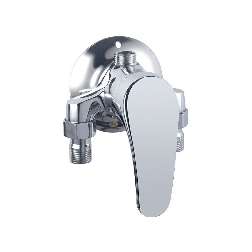 Mitigeur de douche mural pour chauffe-eau solaire triangulaire.