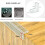 Protection d'angle de table pour bébé avec 4 protections d'angle de meuble en silicone transparent, 3