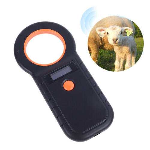 Scanner Animal Microchip Reader Effective Handheld Pet Chip ID Reader for Dogs Cats Cows Sheep Black 2