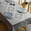 Mantel rectangular de PVC, impermeable, resistente a las manchas, de fácil cuidado, moderno mantel decorativo 1