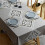 Mantel rectangular de PVC, impermeable, resistente a las manchas, de fácil cuidado, moderno mantel decorativo 2