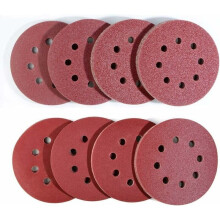 80 stuks schuurschijven voor excenterschuurmachine (Ø125mm schuurpapierset) 10 x 40/60/80/120/180/240/320/400
