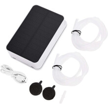Waterproof oxygenator - solar powered waterproof oxygenator, aerator, oxygen air pump for pool, pond