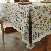 Dream Store Tischdecke im Retro-Ölgemälde-Stil, TV-Schrankbezug, Stoff, Jacquard, Baumwolle und Leinen,