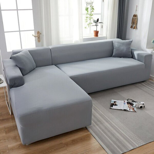 Elastischer Ecksofabezug, L-förmiger elastischer Sofabezug, waschbar, universeller Sofabezug, Sofabezug, 1