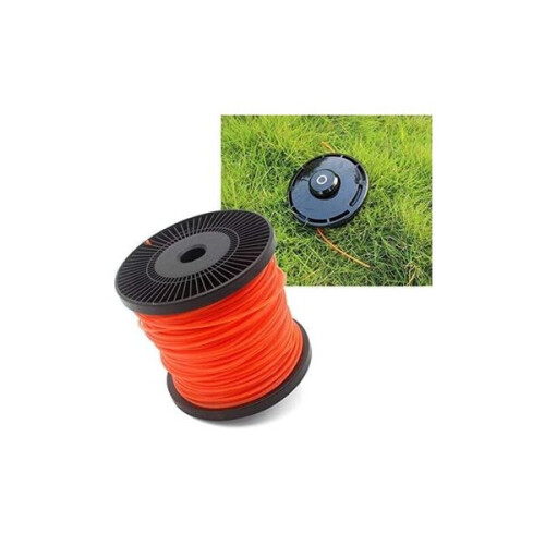 Grasmaaierhaspel Nylon Snijlijn 2,4 mm x 100 meter, Rood 2