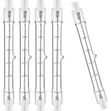 kpl R7S halogeenipolttimot, 118mm, 300W, 230V, R7S halogeenilamppu, himmennettävä halogeeniputkivalo