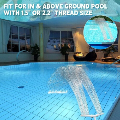 Waterfall Pool Sprayer, Pool Fountain, Pool Sprayer, Aerator, Adjustable Hydrodynamic Pool Waterfall 2