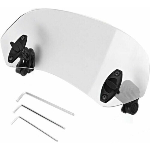 Motorcycle Windshield Extension - Universal Motorcycle Windshield Extension, Adjustable Motorcycle Clamp, 1