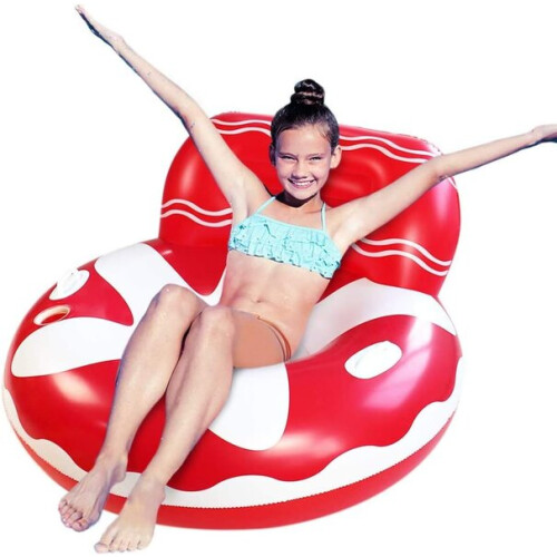 Floating PVC inflatable floating bed for pool water 2