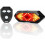 Luce di svolta e luce posteriore per bicicletta con effetti sonori, telecomando wireless, 5 diverse 1
