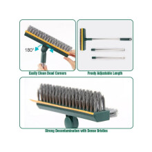 Aspirateur - Balai 3 en 1 Brosse à récurer à long manche Brosse de nettoyage rétractable pour murs et