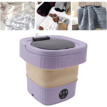 6L draagbare mini-emmerwasmachine, opvouwbare automatische mini-kledingwasmachine met zachte