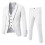 "Abito da uomo, abito da sposa 3 pezzi e completo" Bianco, S 3