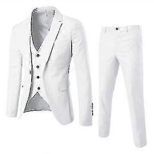 "Abito da uomo, abito da sposa 3 pezzi e completo" Bianco, S 2