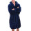 Camicia da notte con cappuccio da uomo blu scuro, L 2