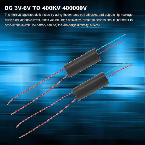 7 pezzi DC 3V-6V a 400KV 400000V Boost Step Up Modulo Generatore ad alta tensione Trasformatore DC Convertitore 2