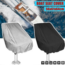 Boat Seat Cover Outdoor Waterproof Polyester Folding Pedestal Pontoon Boat Captain Bench Chair Seat