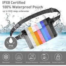 2-pack waterdichte telefoontas ipx8 waterdichte tas verstelbare heuptas voor strand zwemmen snorkelen