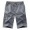 Short de course pour homme, taille élastique, poches cargo, gris clair, taille M 3