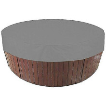 Outdoor Round Hot Tub Cover Waterproof Spa Hot Tub Cover Dustproof Grey, 190x30cm