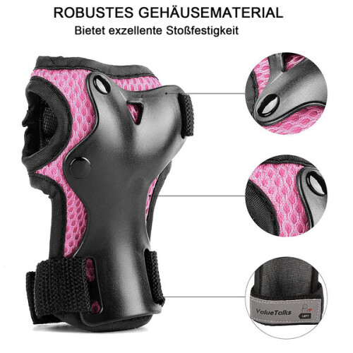 Schutzausrüstung für Rollschuhe - pink - s 1