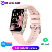 Smart Watch Neue Bluetooth-Anruf-Smart Watch AI Voice Assistant Fitness Tracker 1,57 Zoll Hd-Bildschirm