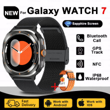 Smartwatch Galaxy Watch 7 Ultra Nieuw GPS Track Smartwatch Heren Amoled Altijd Aan Horloge Bt Talk NFC