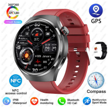 Gt4 Pro Smart Watch Herrenuhr 4 Pro Amoled Hd-Bildschirm Bluetooth-Anruf GPS NFC Herzfrequenz Wasserdichte
