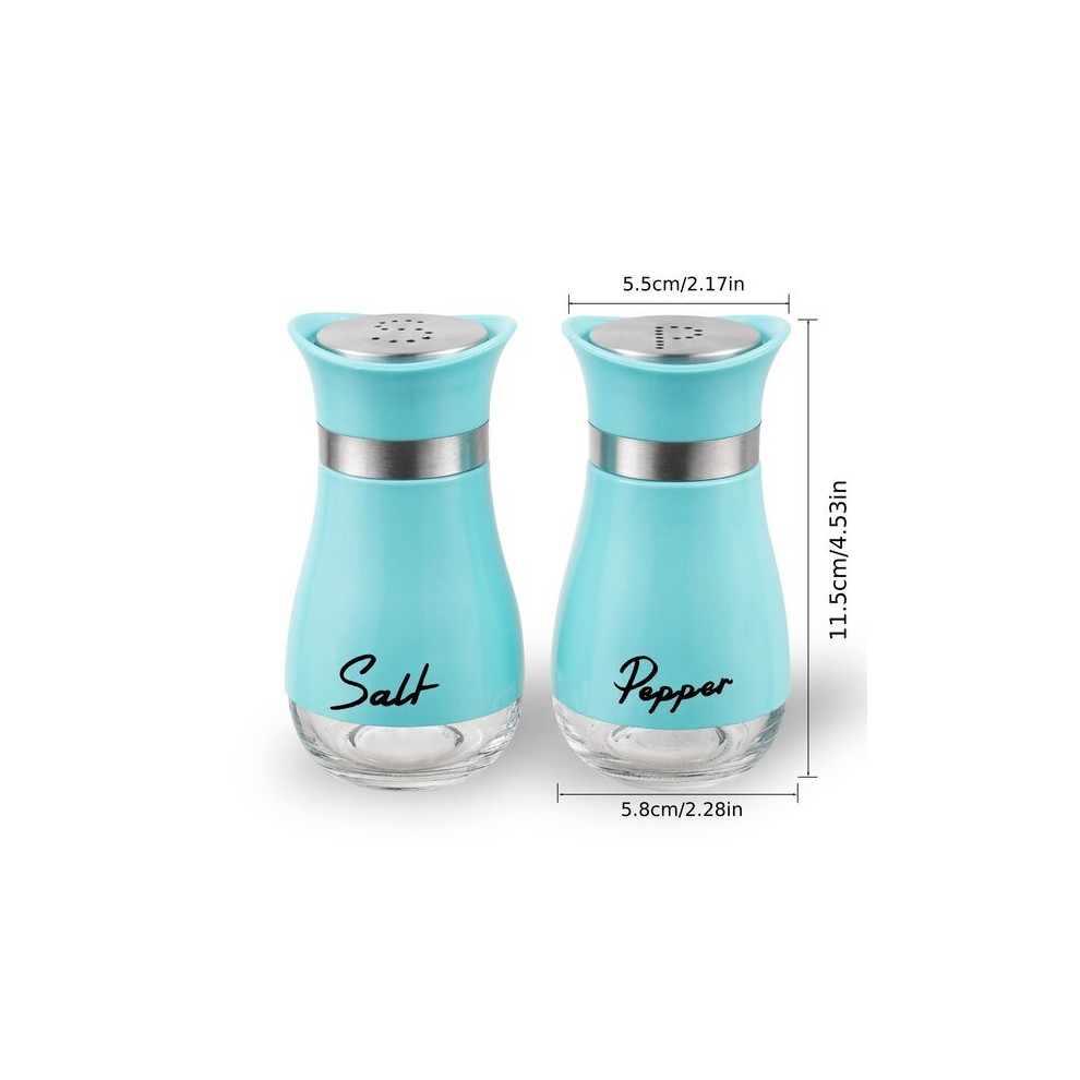 Lot de 2 salières et poivrières pour la cuisine Tadvyy, bleu