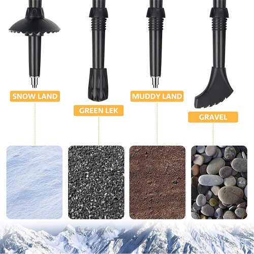 Sticks, 2 pcs. folding walking sticks, aluminum alloy walking sticks with quick locking system