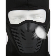 Sturmhaube Multifunktions-Netzmaske Atmungsaktives Silikonnetz Winddicht Universal 28 * 38 cm Schwarz