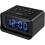 Digital alarm clock radio with temperature display - black 3