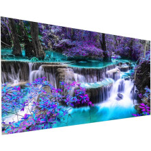 Diamantmozaïek Diamond Art Grote Waterval, 35,5x15,7 inch