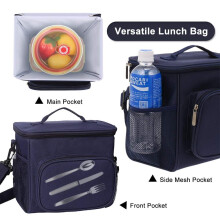 Koeltas 10L Lunchpakket Geïsoleerde lunchtas met verstelbare schouderband Draagbaar Waterdicht