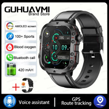 Smart Watch für neue robuste Militär-GPS-Smartwatch Bluetooth-Anruf Gesundheitsüberwachung Ai Voice