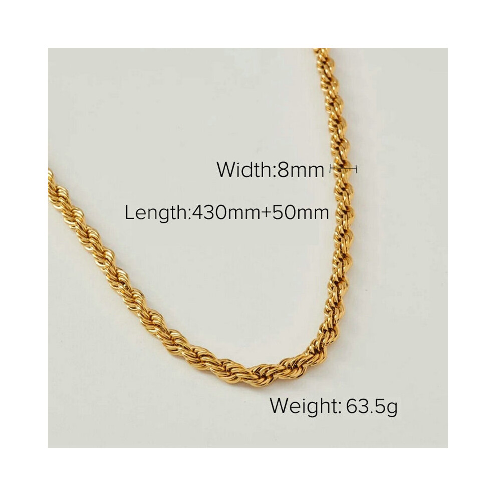 Collier Hip Hop pour homme et femme, chaîne cubaine Miami, personnalisé, tendance, en acier inoxydable