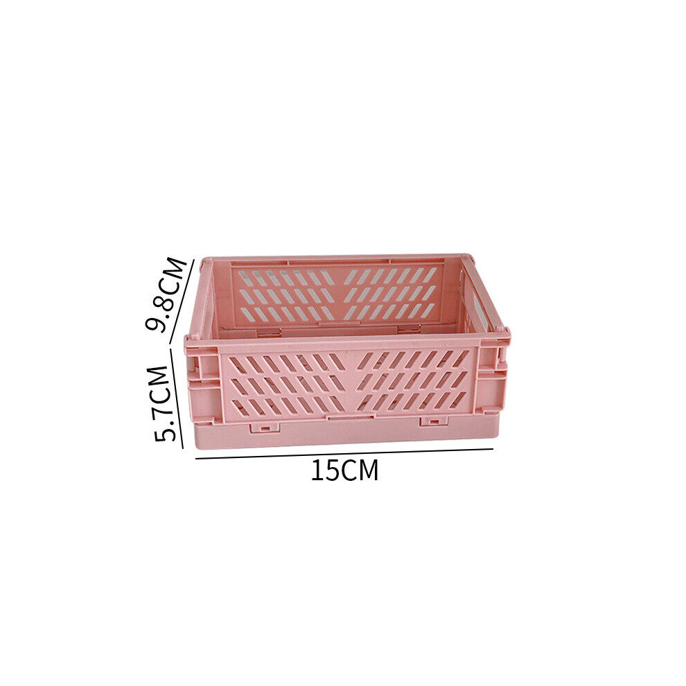 Boîte pliante en plastique, boîte de rangement pliable, panier à outils, conteneur cosmétique, support