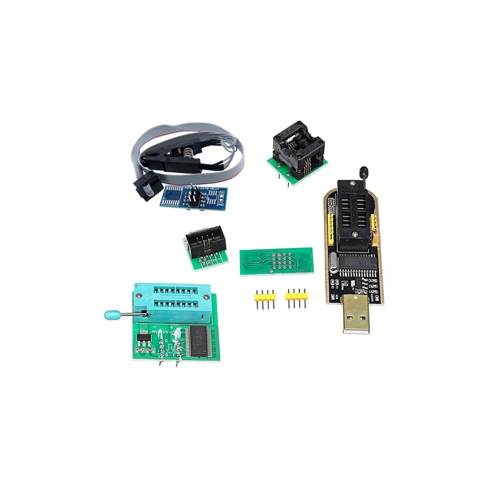 TZT-Pince de Test pour EEPROM HauCXX/25CXX/24CXX, CH34l'autorisation CH341B Série 24 25 Flash BIOS USB Programmeur Tech + SOIC8 SOP8  502