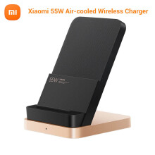 Alkuperäinen Xiaomi Vertical Lightweight Draadloze Charger 55W Max Snell Charger Qi Stand for Xiaomi