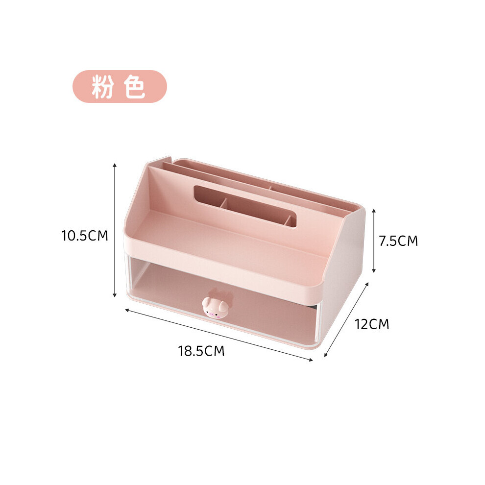 Boîte de rangement de bureau, tiroir en plastique transparent, créatif, INS, multifonction, organisateur