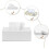 Puur witte moderne leren tissuebox van 25 * 14 * 9,5 cm 2