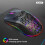 White Wireless Mouse, RGB Mousehole Illuminated Macro Programming Mouse for Gaming 6 Keys Light Off 2