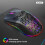 White Wireless Mouse, RGB Mousehole Illuminated Macro Programming Mouse for Gaming 6 Keys Light Off 1