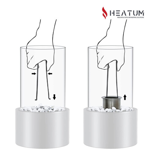 Inbouw biohaard, wit Heatum Glory