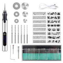 Draadloze elektrische graveerpen USB oplaadbare graveertoolset Mini graveertool Draagbare doe-het-zelf