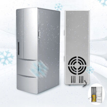 Compact Mini USB Fridge Freezer Can Drink Beer Cooler Heater Travel Car Office