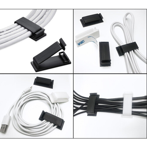 Lot de 60 serre-câbles adhésifs 3M pour câbles électriques