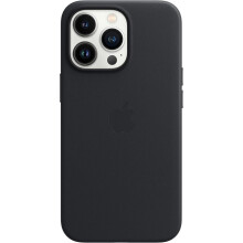 Apple Leather Case with MagSafe (for iPhone 13 Pro) - Midnight
